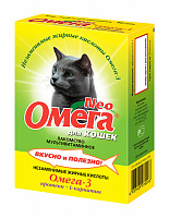ОМЕГА NEO витамины для кошек с протеином и L-карнитином, 90 табл.