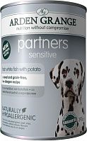 Arden Grange Partners Sensitive консервы для собак океаническая белая рыба и картофель