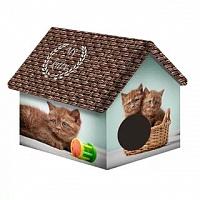 PERSEILINE Дом Дизайн для животных, Шоколадные котята, 33*33*40 см