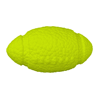 Игрушка для собак Mr.Kranch Мяч-регби неоновая желтая, 14 см