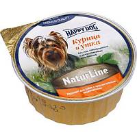 Happy Dog Natur Line консервы для собак Паштет Курица и утка