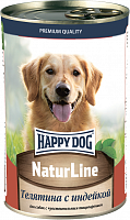 Консервы для собак Happy Dog Natur Line Телятина с индейкой