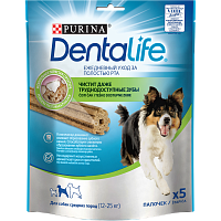 Лакомство для взрослых собак средних пород DentaLife, для поддержания здоровья полости рта