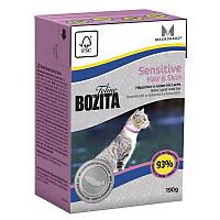Bozita Tetra Pak Funktion Sensitive Hair&Skin консервы для кошек для здоровой кожи и шерсти кусочки лосося в желе