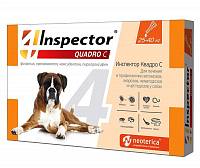 Капли для собак 25-40 кг INSPECTOR Quadro С от внешних и внутренних паразитов