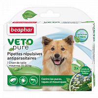 Биокапли для собак средних пород Beaphar Veto pure от паразитов