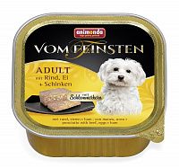 Animonda Vom Feinsten Adult консервы для собак меню для гурманов с говядиной, яйцом и ветчиной