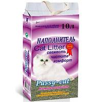 Наполнитель для кошачьего туалета Pussy Cat комкующийся, фиолетовый