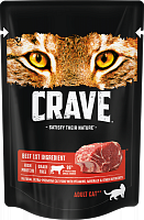 Влажный корм для кошек Crave Cat Adult Beef, пауч