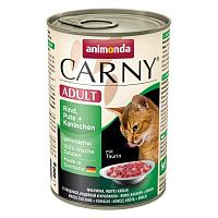 Animonda Carny Adult консервы для взрослых кошек с индейкой и кроликом