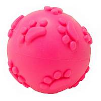 Игрушка для собак Homepet Мяч с рисунком лапки с пищалкой TPR