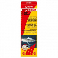 SERA MICOPUR 100 мл (лекарственное средство против грибковых заболеваний, а также кожных и жаберных червей в пресноводных аквариумах, идеален для сохранения икры) 