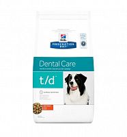 Hill's Prescription Diet t/d Dental Care корм для собак для поддержания здоровья полости рта с Курицей