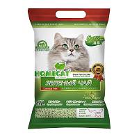 Homecat Эколайн наполнитель для кошачьего туалета Зеленый чай, комкующийся