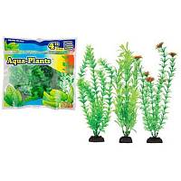 PENN-PLAX Растение для аквариума с грузом зеленое AQUA-PLANTS 6шт.