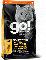 GO! Sensitivities  беззерновой корм для котят и кошек с Чувствительным пищеварением со свежей уткой