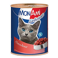 Mon Ami консервы для кошек с говядиной