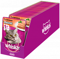 Whiskas влажный корм для кошек мясной паштет телятина (пауч)