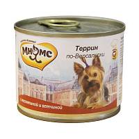 Мнямс консервы для собак Террин по-Версальски, телятина с ветчиной