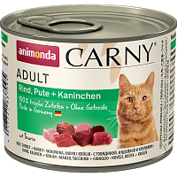 Animonda Carny Adult консервы для кошек со вкусом говядины, индейки и кролика