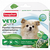 Beaphar Veto pure биокапли для собак мелких пород от паразитов