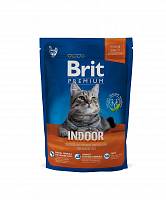 Brit Premium Cat Indoor сухой корм для домашних кошек курица и печень