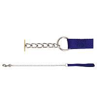 Поводок-цепь для собак Triol с нейлоновой ручкой, 3,5*1100мм