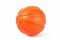 Игрушка для собак крупных пород LIKER Мячик, диаметр 9см, оранжевый