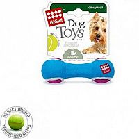 GiGwi игрушка для собак Гантель с пищалкой малая 13см