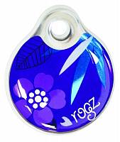 Rogz ID Tag Small Purple Forest S адресник пластиковый готовый к пользованию, фиолетовый, 27 мм