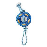 Игрушка для собак Triol Кольцо с верёвкой из термопластичной резины, 120/320мм