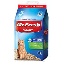 Mr.Fresh наполнитель для короткошерстных кошек древесный комкующийся
