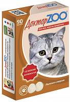 Витамины для кошек Dr.Zoo со вкусом Копченостей 90 табл