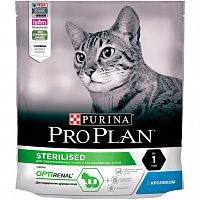 Сухой корм для взрослых стерилизованных кошек и кастрированных котов старше 1 года Pro Plan, с кроликом