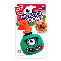 GiGwi Monster Rope игрушка для собак Монстр с пищалкой и веревкой