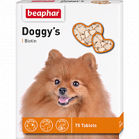 Кормовая добавка для собак Beaphar Doggy's + Biotine, 75 табл