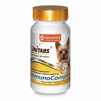 Витамины для мелких собак Unitabs ImmunoComplex с Q10, 100таб