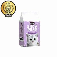 Kit Cat Snow Peas наполнитель для туалета кошки биоразлагаемый на основе горохового шрота с ароматом лаванды - 7 л