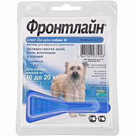 Фронтлайн СПОТ-ОН M капли для собак от 10 до 20 кг, 1пипетка