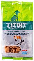 Лакомство для щенков TitBit Хрустящие подушечки с начинкой со вкусом кролика и творога