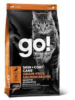 Корм для котят и кошек Go! Solutions Skin + Coat Care Grain Free Salmon Recipe CF Беззерновой с лососем
