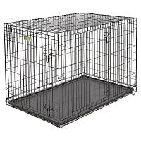 Клетка для животных MidWest iCrate 2 двери черная 122х76х84h см