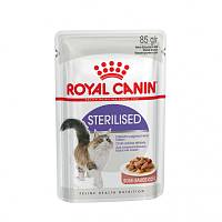 Влажный корм для стерилизованных кошек ROYAL CANIN Sterilised кусочки в соусе, пауч