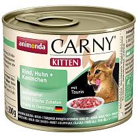 Animonda Carny Kitten консервы для котят с курицей и кроликом