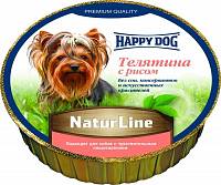 Happy Dog Natur Line консервы для собак паштет с телятиной и рисом
