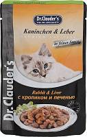 Консервы для кошек Dr. Clauder's кроликом и печенью (пауч)