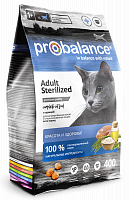 ProBalance Sterilized для для стерилизованных кошек и кастрированных котов c курицей и рисом