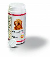 POLIDEX Гелабон плюс для щенков и собак мелких и средних пород профилактика и лечение заболеваний суставов, костей