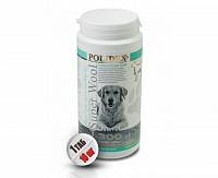 POLIDEX Супер Wool plus витамины для собак  улучшает состояние и стимулирует рост шерсти, защищает от сухости кожи и появления перхоти