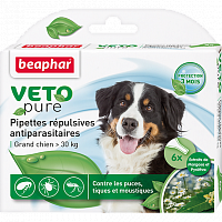 Beaphar Veto pure биокапли для собак крупных пород от паразитов